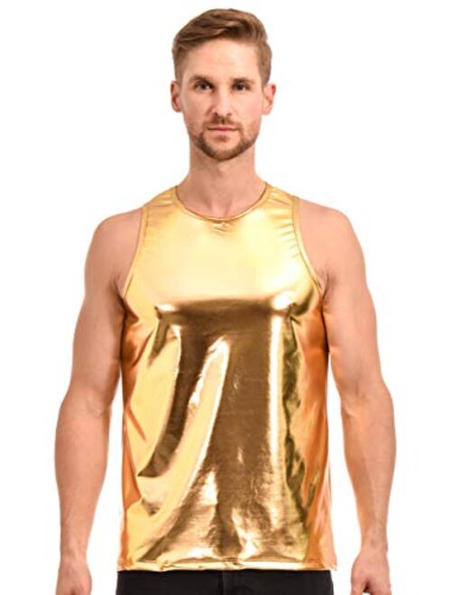 Gary Majdell Sport Mens Liquid Metallic Muscle/Tank Top Shirt