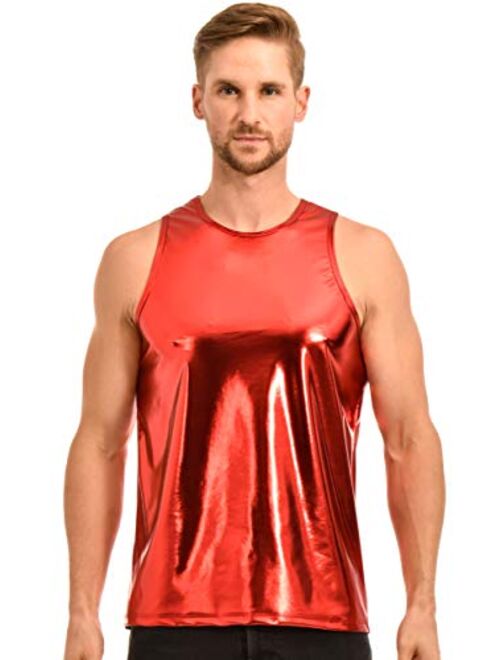 Gary Majdell Sport Mens Liquid Metallic Muscle/Tank Top Shirt