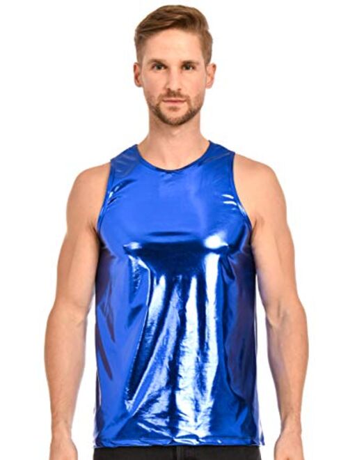 Gary Majdell Sport Mens Liquid Metallic Muscle/Tank Top Shirt