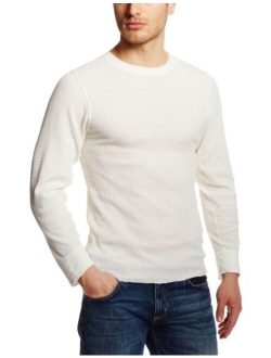 Men's Solid Crew Neck X-Temp Thermal Long-Sleeve Top