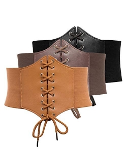 Lace-up Cinch Belt Tied Corset Elastic Waist Belt