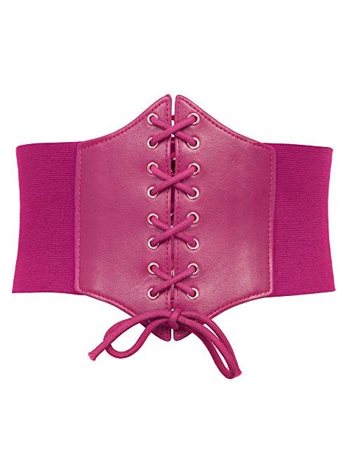 GRACE KARIN Lace-up Cinch Belt Tied Corset Elastic Waist Belt