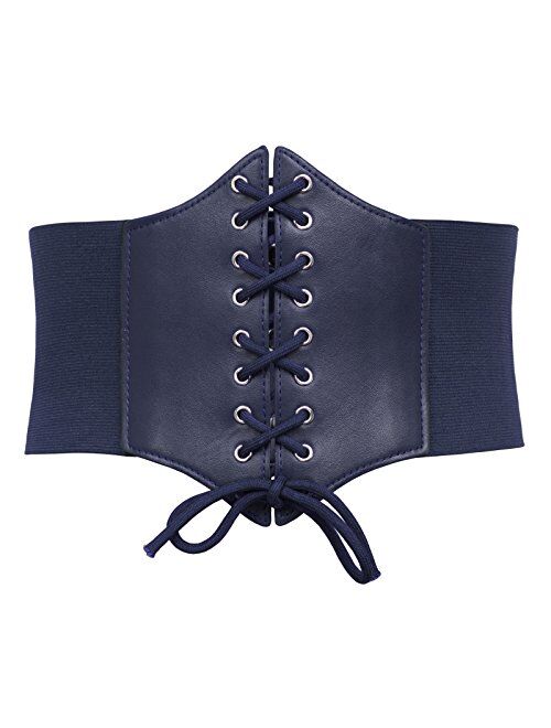 GRACE KARIN Lace-up Cinch Belt Tied Corset Elastic Waist Belt