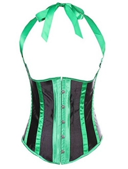 Zhitunemi Women's Lace Up Boned Jacquard Brocade Waist Training Underbust Corset Corset