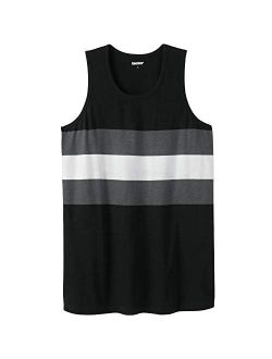 KingSize Men's Big and Tall Shrink-Less Lightweight Tank Shirt