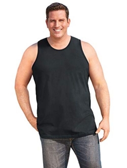 KingSize Men's Big and Tall Shrink-Less Lightweight Tank Shirt