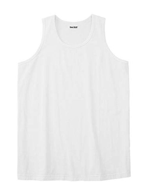 KingSize Men's Big and Tall Shrink-Less Lightweight Tank Shirt