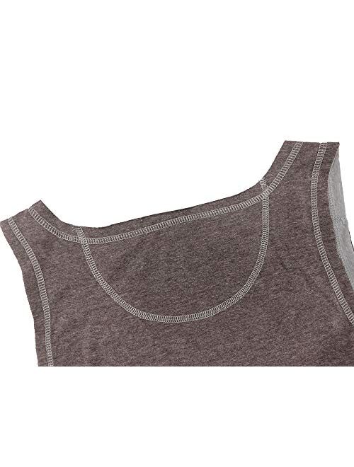 VANCOOG Mens Classic Athletic Jersey Tank Top Sleeveless Casual Workout T-Shirt