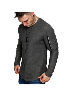 Fashion Mens T Shirt Muscle Gym Workout Athletic Shirt Cotton Tee Shirt Top