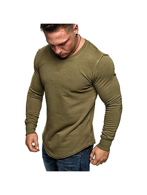 Fashion Mens T Shirt Muscle Gym Workout Athletic Shirt Cotton Tee Shirt Top