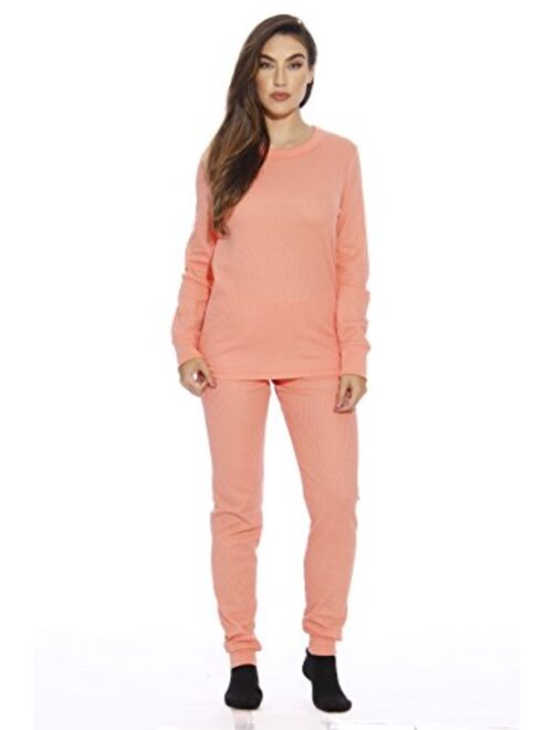 Just Love Women's Thermal Underwear Pajamas Set