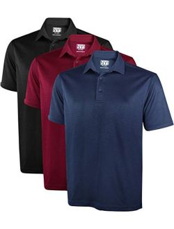 NY Threads Pack of 3 Men's Regular-Fit Short Sleeve Polo Shirts