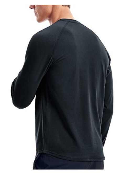 Mens Henley Long Sleeve T Shirts