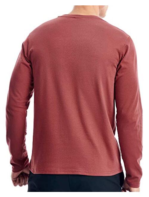 Mens Henley Long Sleeve T Shirts