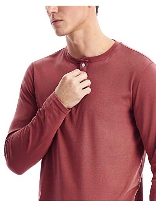 Mens Henley Long Sleeve T Shirts