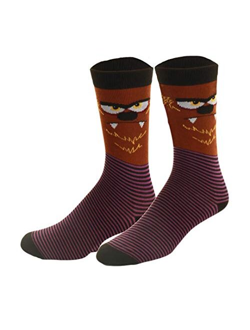 Mens Halloween Socks, Pumpkins, Bats, Zombie Faces, Casual Dress Socks 6 Pack