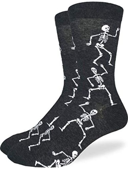 Good Luck Sock Men's Extra Large Skeletons Socks, Size 13-17, Big and Tall