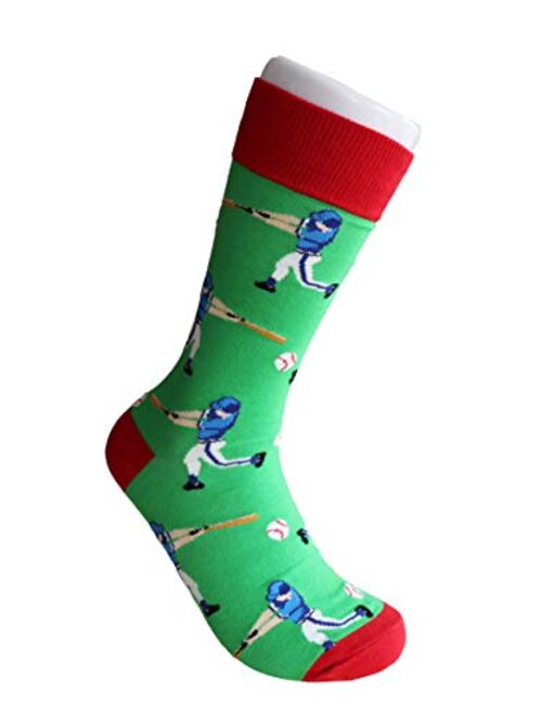 Sock Society Misc Sport Holiday Unisex Men Women Fun Dress Casual Pattern Crew Funny Socks