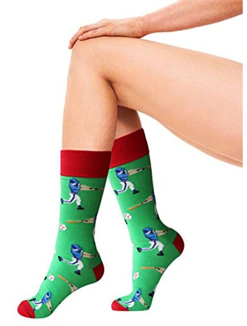 Sock Society Misc Sport Holiday Unisex Men Women Fun Dress Casual Pattern Crew Funny Socks