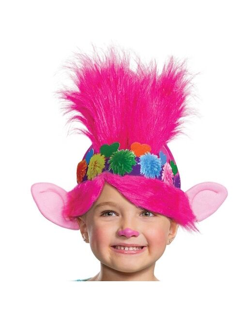 Toddler Deluxe Trolls Poppy Rainbow Halloween Costume Dress with Headpiece