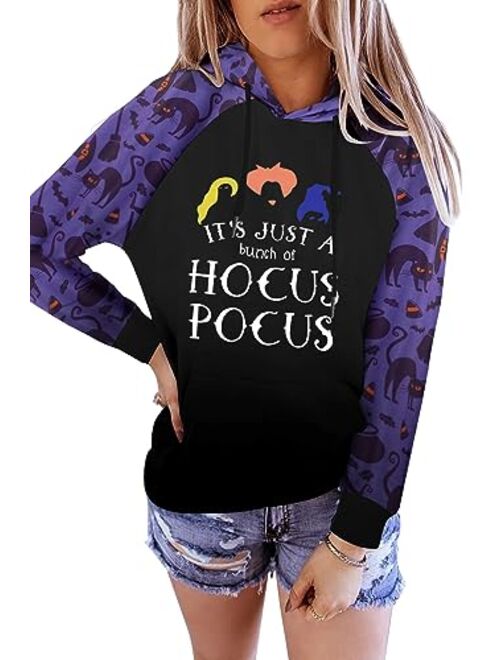 FAYALEQ Halloween Sweatshirts for Women Halloween Graphic Long Sleeve Shirt Half Zipper Lapel Casual Pullover Top