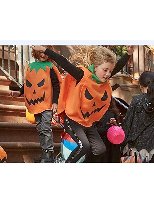 Unsiex Infant Baby Boys Girls Halloween Pumpkin Costume Romper Bodysuit Outfits Dress Up Set