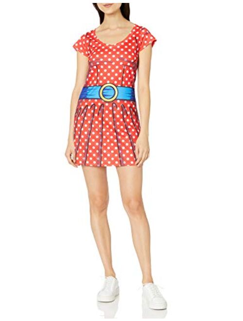 Faux Real Women's 3D Photo-Realistic Short Sleeve Halloween Dress