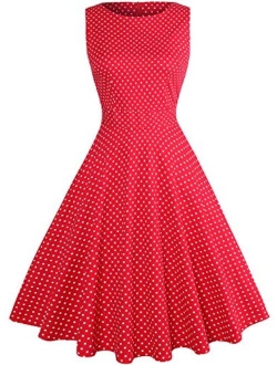 OWIN Women's Vintage 1950's Floral Spring Garden Rockabilly Swing Prom Party Cocktail Dress