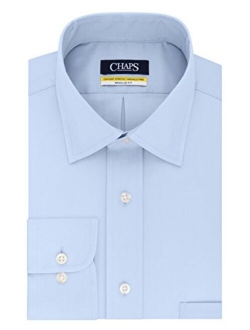 Chaps Men's Dress Shirt Regular Fit Stretch Solid