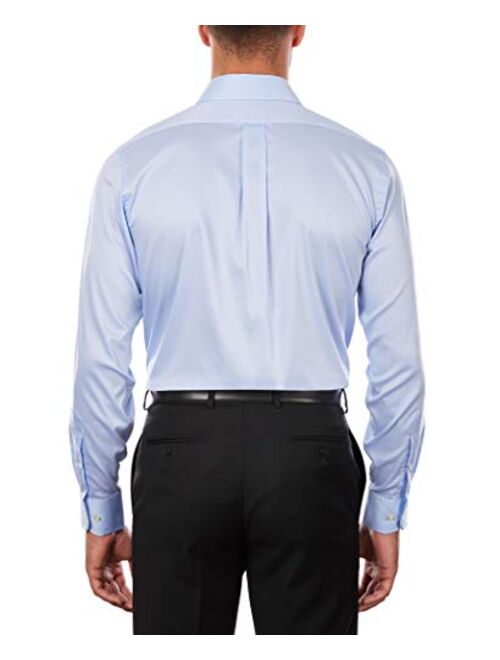 Chaps Men's Dress Shirt Regular Fit Stretch Solid