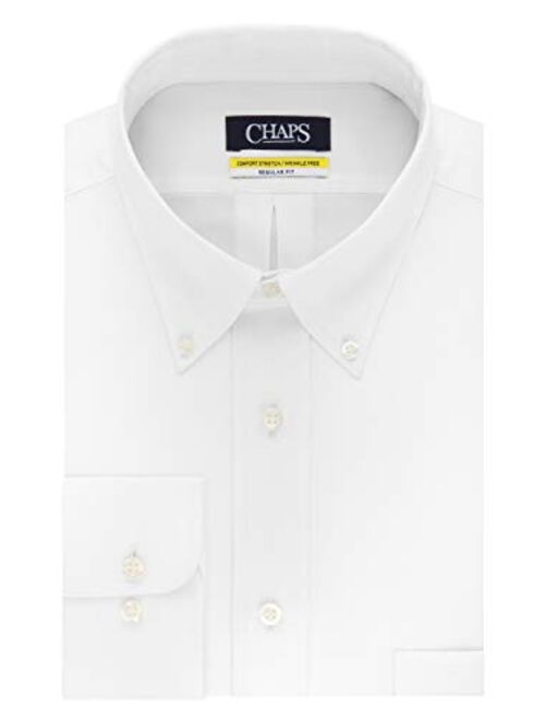 Chaps Men's Dress Shirt Regular Fit Stretch Solid