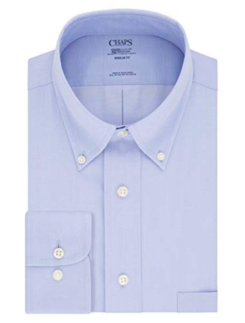 Chaps Men's Dress Shirt Regular Fit Stretch Solid