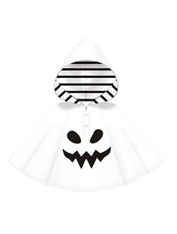 Toddler Newborn Baby Halloween Ghost Costume Clothes Pumpkin Smiles Cotton Hoodie Tops + Stripe Pants Sets 2PCS Outfits