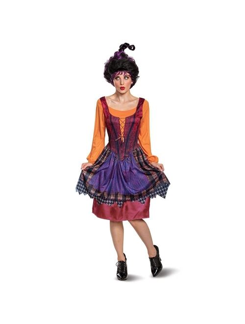 Adult Disney Hocus Pocus Mary Sanderson Halloween Costume Dress