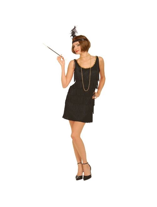 Adult Flapper Halloween Costume Black