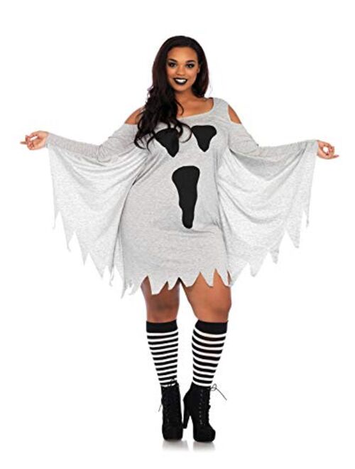 Leg Avenue Women's Pumpkin and Ghost Halloween Shirt Dress Costume