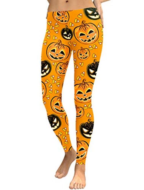 For G and PL Women's Halloween Costume Print Funny Strechy Leggings