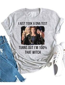 Hocus Pocus Halloween Shirts for Women Fall Tee Shirt Classic Halloween Movie Tops