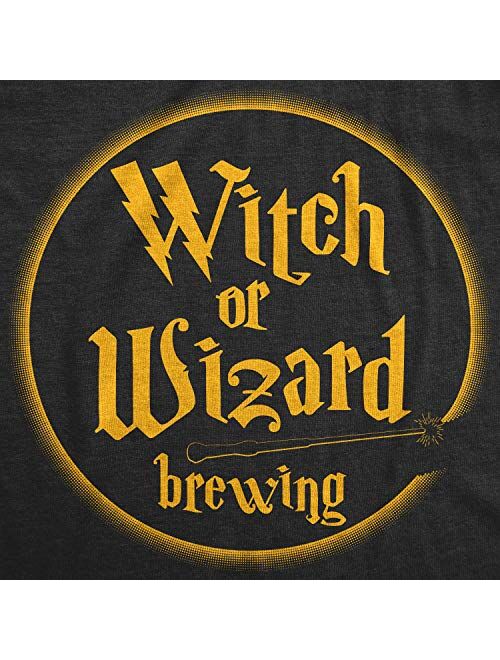 Maternity Witch Or Wizard Brewing Tshirt Funny Halloween Pregnancy Tee