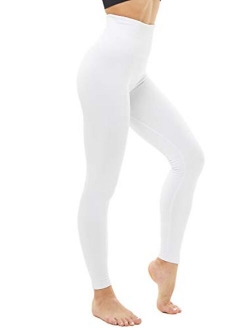 DINNAPE Fleece Lined Winter Warm Soft Thick Seamless High Waisted Leggings