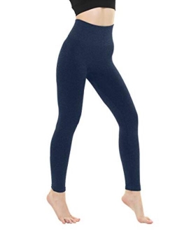 DINNAPE Fleece Lined Winter Warm Soft Thick Seamless High Waisted Leggings