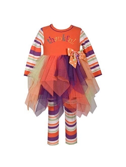 Girls' Appliqued Tutu Playwear Set