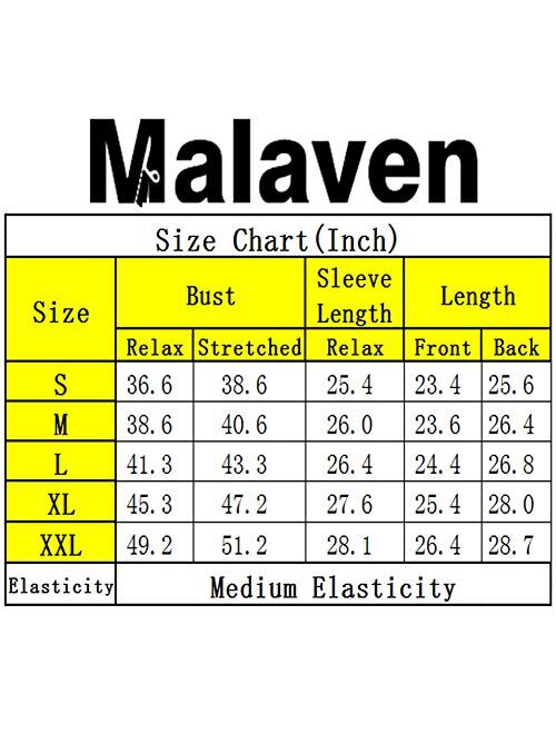 Malaven Womens Casual Color Block Long Sleeve Pullover Tops Loose Lightweight Tunic Shirt