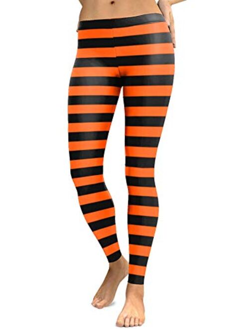 Spadehill Womens Halloween Party Funny Graphic Leggings