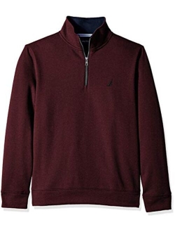 Men's Solid 1/4 Zip Fleece Sweatshirt