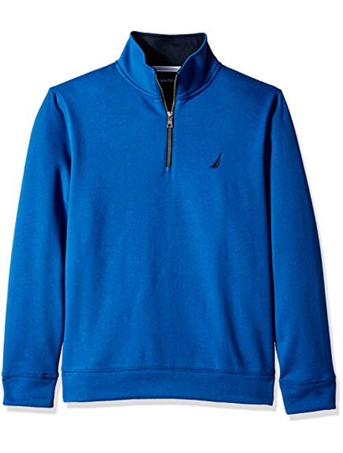 Nautica Men's Solid 1/4 Zip Fleece Sweatshirt