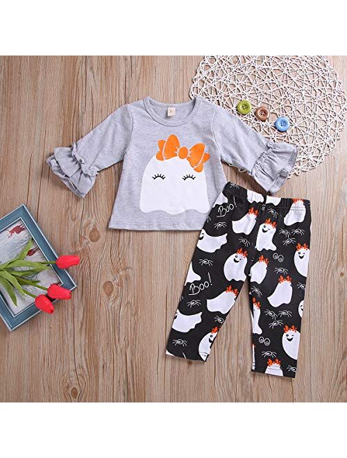 Baby Halloween Clothes, Baby Girl Halloween Outfit for Toddler Infant Tops Pants 2Pcs Set