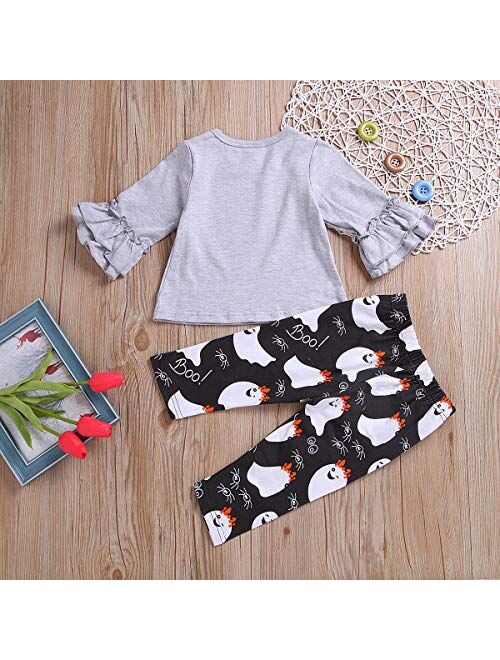 Baby Halloween Clothes, Baby Girl Halloween Outfit for Toddler Infant Tops Pants 2Pcs Set