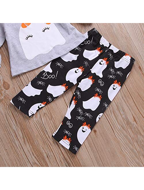 Baby Halloween Clothes, Baby Girl Halloween Outfit for Toddler Infant Tops Pants 2Pcs Set