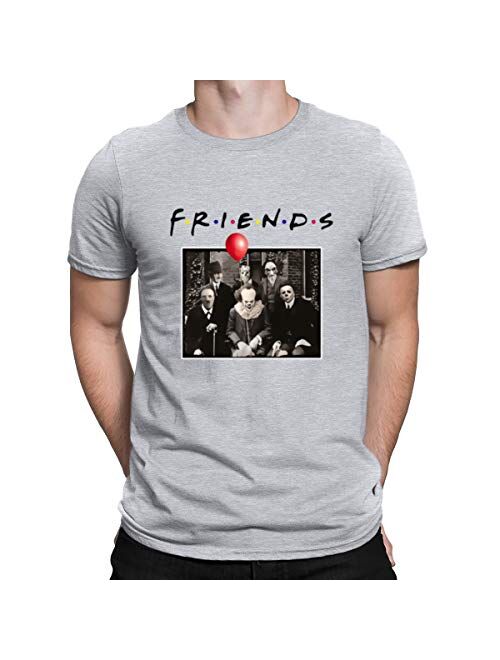 Friends Horror Halloween T-Shirt Michael Myers Jason Horror Scary Movies Gift Tee Shirt for Women Men